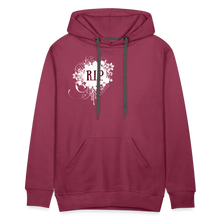 Load image into Gallery viewer, "RIP" Men's Premium Maroon Hoodie - burgundy