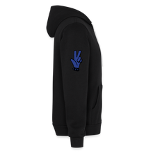 Load image into Gallery viewer, "RIP" Bella + Canvas Unisex Full Zip Hoodie Blue - black
