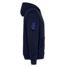 Load image into Gallery viewer, "RIP" Bella + Canvas Unisex Full Zip Hoodie Blue - navy