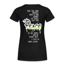 Load image into Gallery viewer, "RIPeace" Women's Premium T-Shirt Green - black