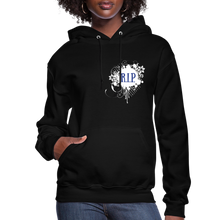 Load image into Gallery viewer, "RIP" Women's Hoodie | Jerzees 996 Royal Blue - black