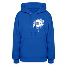 Load image into Gallery viewer, "RIP" Women's Hoodie | Jerzees 996 Royal Blue - royal blue