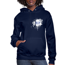Load image into Gallery viewer, "RIP" Women's Hoodie | Jerzees 996 Royal Blue - navy