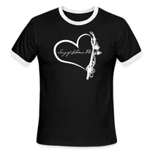 Load image into Gallery viewer, "Love & Jealousy" Ringer T-Shirt - black/white