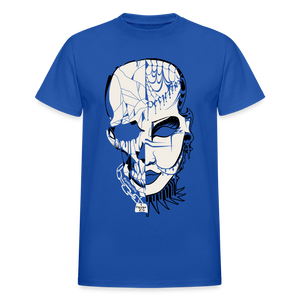 "Peculiar" Ultra Cotton Adult T-Shirt Black Outline - royal blue