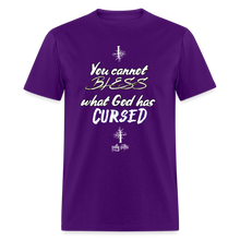 Load image into Gallery viewer, "What God Has Cursed" Unisex Classic T-Shirt - purple