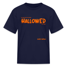 Load image into Gallery viewer, "Hallowed" Kids' T-Shirt - navy