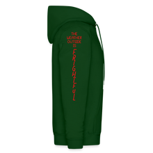 Load image into Gallery viewer, "End Times" Christmas Hoodie - Special Candy Cane Edition - forest green