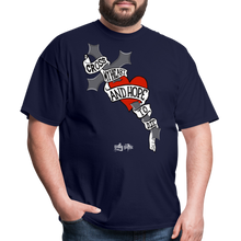 Load image into Gallery viewer, "Cross My Heart" Classic T-Shirt - navy