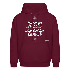 "What God Has Cursed" Hoodie - burgundy