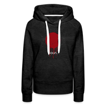Load image into Gallery viewer, "Blood Moon" Women’s Premium Hoodie - charcoal grey