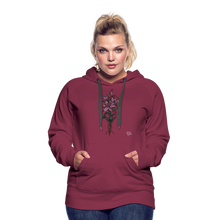 Load image into Gallery viewer, "Lily Among Thorns" Women’s Premium Hoodie - burgundy