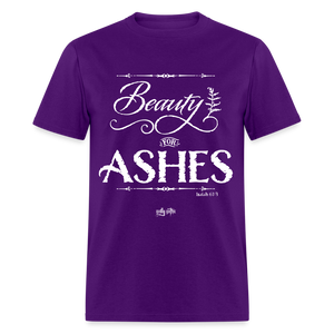 "Beauty for Ashes" Unisex Classic T-Shirt - purple