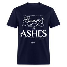 Load image into Gallery viewer, "Beauty for Ashes" Unisex Classic T-Shirt - navy