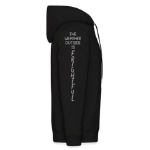 Load image into Gallery viewer, "End Times" Christmas Hoodie - Silver Print - black