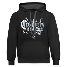 Load image into Gallery viewer, "Creatures" Contrast Hoodie - black/asphalt