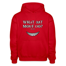 Load image into Gallery viewer, "What Dat Mouf Do" Gildan Heavy Blend Adult Hoodie - red