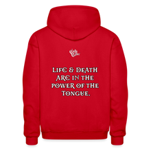 Load image into Gallery viewer, "What Dat Mouf Do" Gildan Heavy Blend Adult Hoodie - red