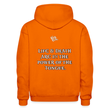 Load image into Gallery viewer, "What Dat Mouf Do" Gildan Heavy Blend Adult Hoodie - orange
