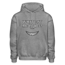 Load image into Gallery viewer, "What Dat Mouf Do" Gildan Heavy Blend Adult Hoodie - graphite heather