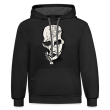 Load image into Gallery viewer, "Peculiar" Contrast Hoodie - black/asphalt