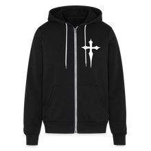 Load image into Gallery viewer, No Weapon Shall Prevail Bella + Canvas Unisex Full Zip Hoodie - black