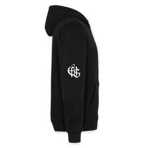 No Weapon Shall Prevail Bella + Canvas Unisex Full Zip Hoodie - black