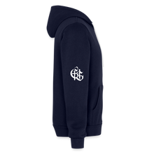 Load image into Gallery viewer, No Weapon Shall Prevail Bella + Canvas Unisex Full Zip Hoodie - navy