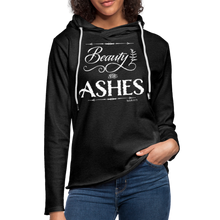 Load image into Gallery viewer, &quot;Beauty for Ashes&quot; Charcoal Grey Lightweight Terry Hoodie - charcoal grey