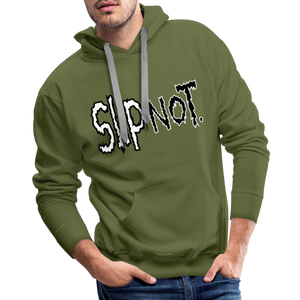 "SlipNot" Men’s Premium Hoodie - olive green