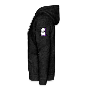 "RIP" Bella + Canvas Unisex Full Zip Hoodie - charcoal grey