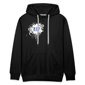 "RIP" Men's Premium Royal Blue Hoodie - black