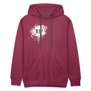 "RIP" Men's Premium Maroon Hoodie - burgundy