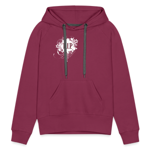 "RIP" Women's Premium Maroon Hoodie - burgundy