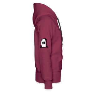 "RIP" Women's Premium Maroon Hoodie - burgundy