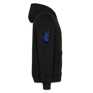 "RIP" Bella + Canvas Unisex Full Zip Hoodie Blue - black