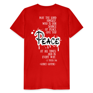 "RIPeace" Men's Premium T-Shirt - red