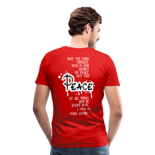 Load image into Gallery viewer, &quot;RIPeace&quot; Men&#39;s Premium T-Shirt - red