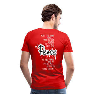 "RIPeace" Men's Premium T-Shirt - red