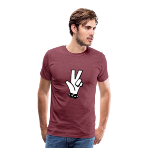 "RIPeace" Men's Premium T-Shirt - heather burgundy