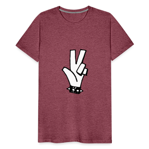 "RIPeace" Men's Premium T-Shirt - heather burgundy