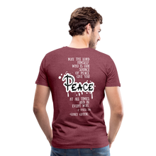 Load image into Gallery viewer, &quot;RIPeace&quot; Men&#39;s Premium T-Shirt - heather burgundy