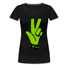 Load image into Gallery viewer, &quot;RIPeace&quot; Women&#39;s Premium T-Shirt Green - black