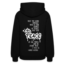 Load image into Gallery viewer, &quot;RIPeace&quot; Women&#39;s Hoodie | Jerzees 996 - black