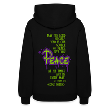 Load image into Gallery viewer, &quot;RIP&quot; Women&#39;s Hoodie | Jerzees 996 Purple/Green - black