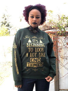 "End Times" Christmas Crewneck Sweatshirt