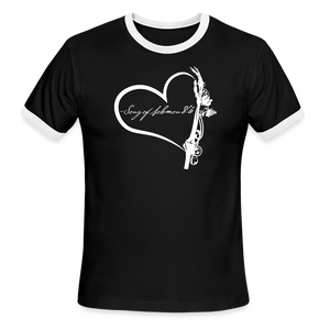 "Love & Jealousy" Ringer T-Shirt - black/white