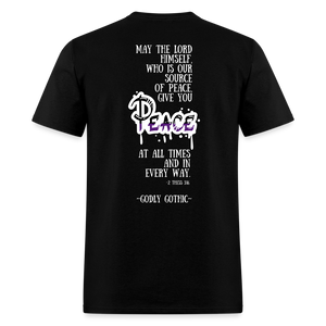 "RIP" Unisex Classic T-Shirt Purple Accent - black