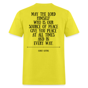 "Rest In Peace" Unisex Classic T-Shirt Black Font - yellow