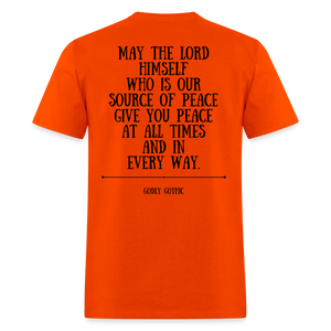 "Rest In Peace" Unisex Classic T-Shirt Black Font - orange